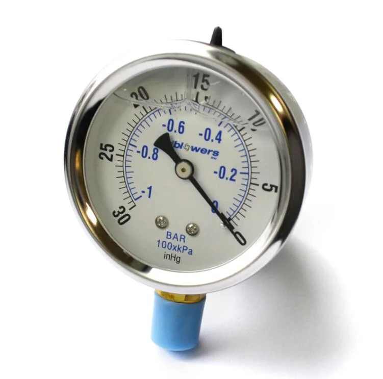 Vacuum Pump Gauge, 30-0 Hg -750mmhg